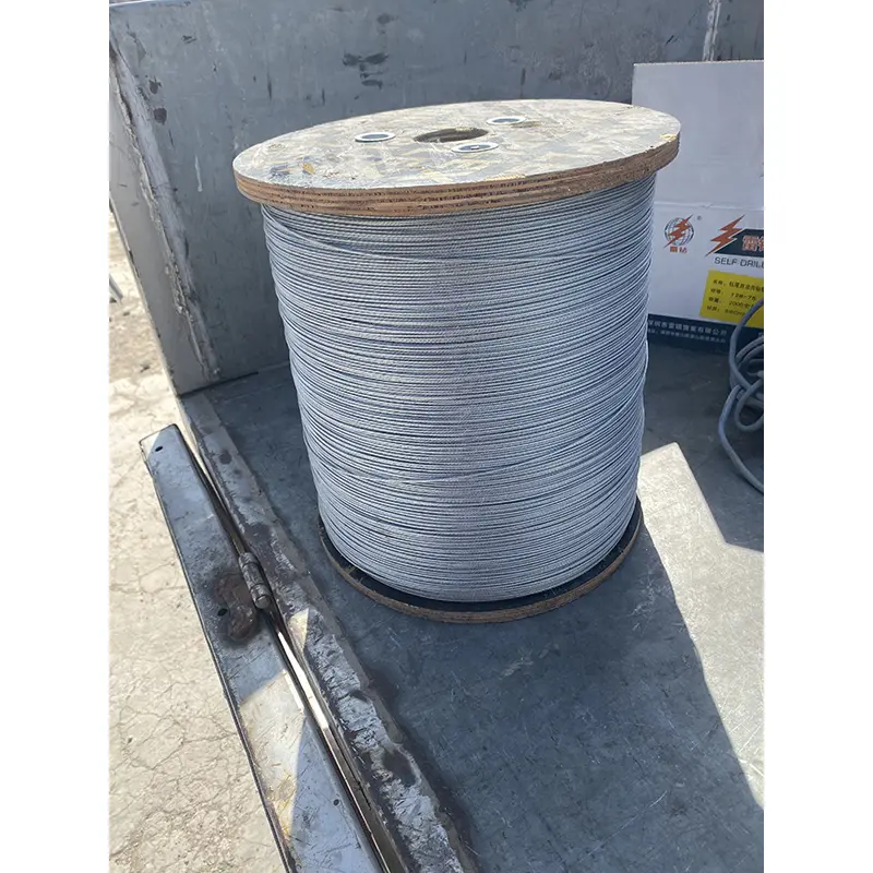 Funi metalliche in acciaio zincato per l'edilizia